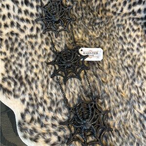 🆕💎RARE💎HAUNTED MANOR Cast Iron Spiderweb Wall Hanging, OS